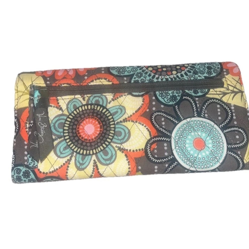 Vera Bradley FLOWER SHOWERS Trifold Wallet Vintage Y2K - Picture 2 of 4